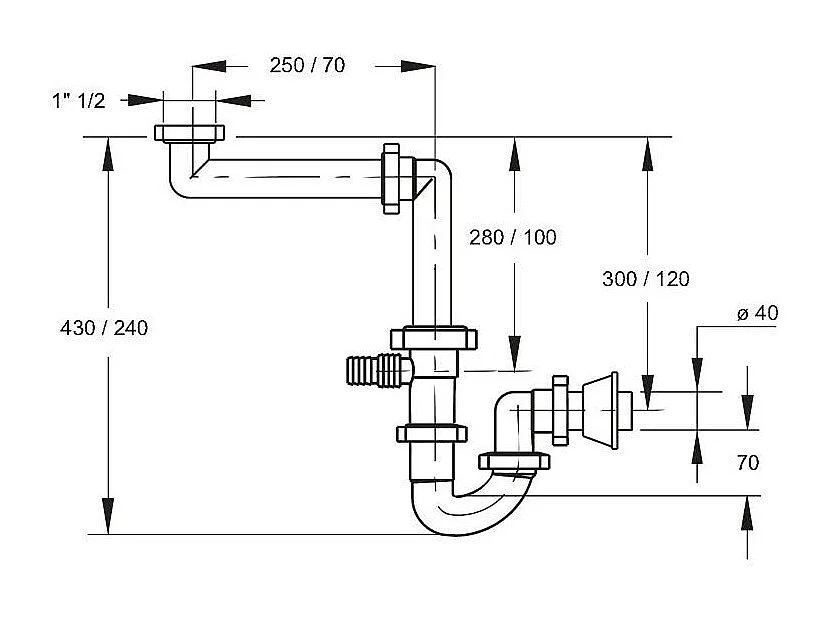 Piège À Évier À Une Cuvette Peu Encombrant | Space 1B