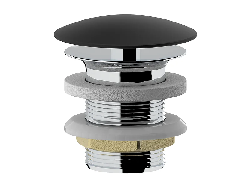 Bouchon De Vidange Libre 1''1/4 Noir Mat