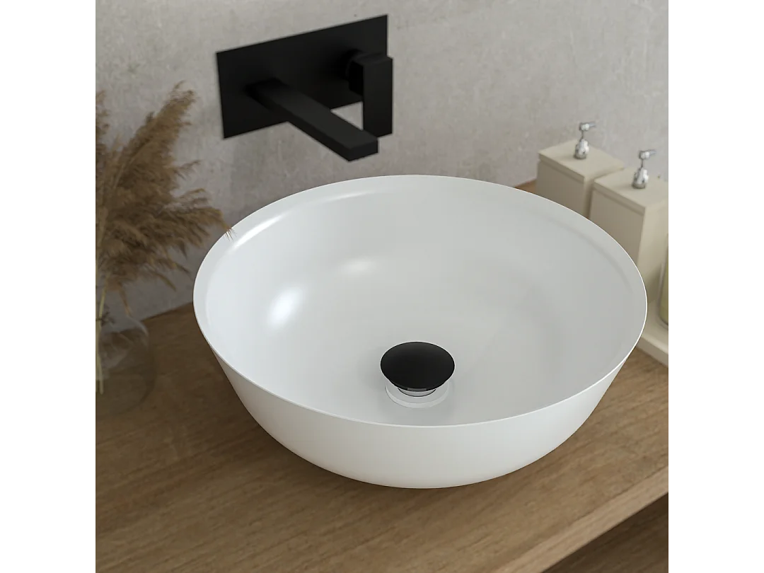 Bouchon De Vidange Libre 1''1/4 Noir Mat