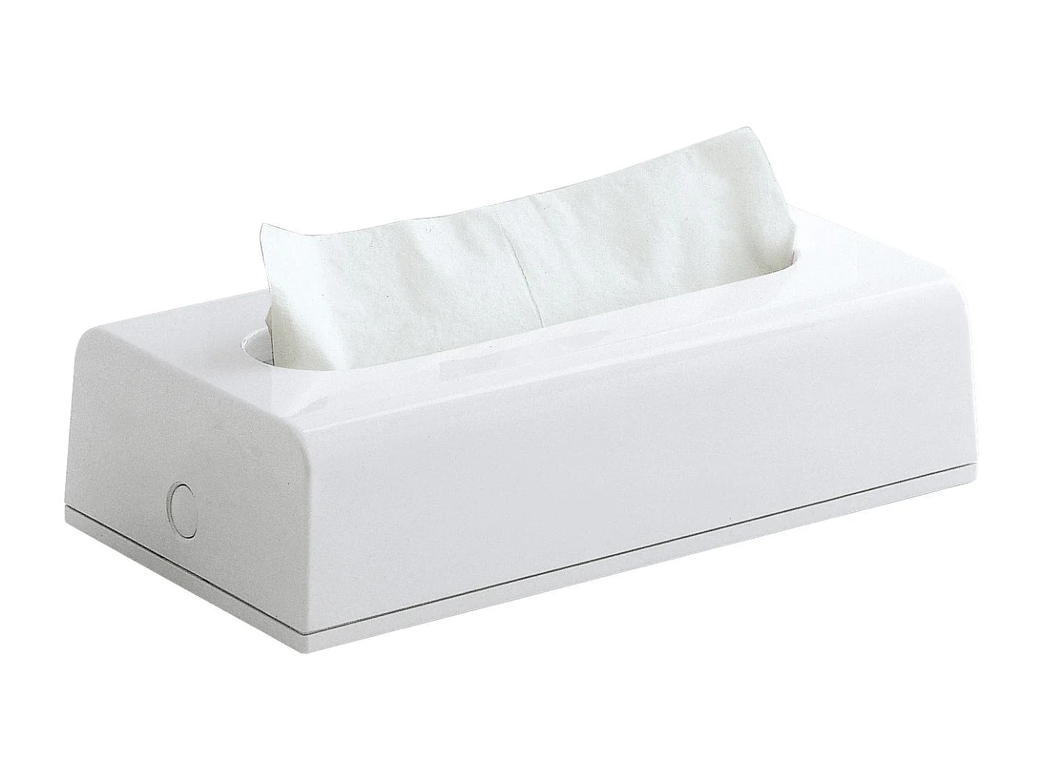 Porte-Mouchoirs Rectangulaire Debout Blanc