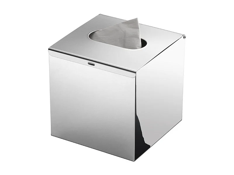 Cube À Serviettes De Salle De Bain En Acier Inoxydable Chromé Poli