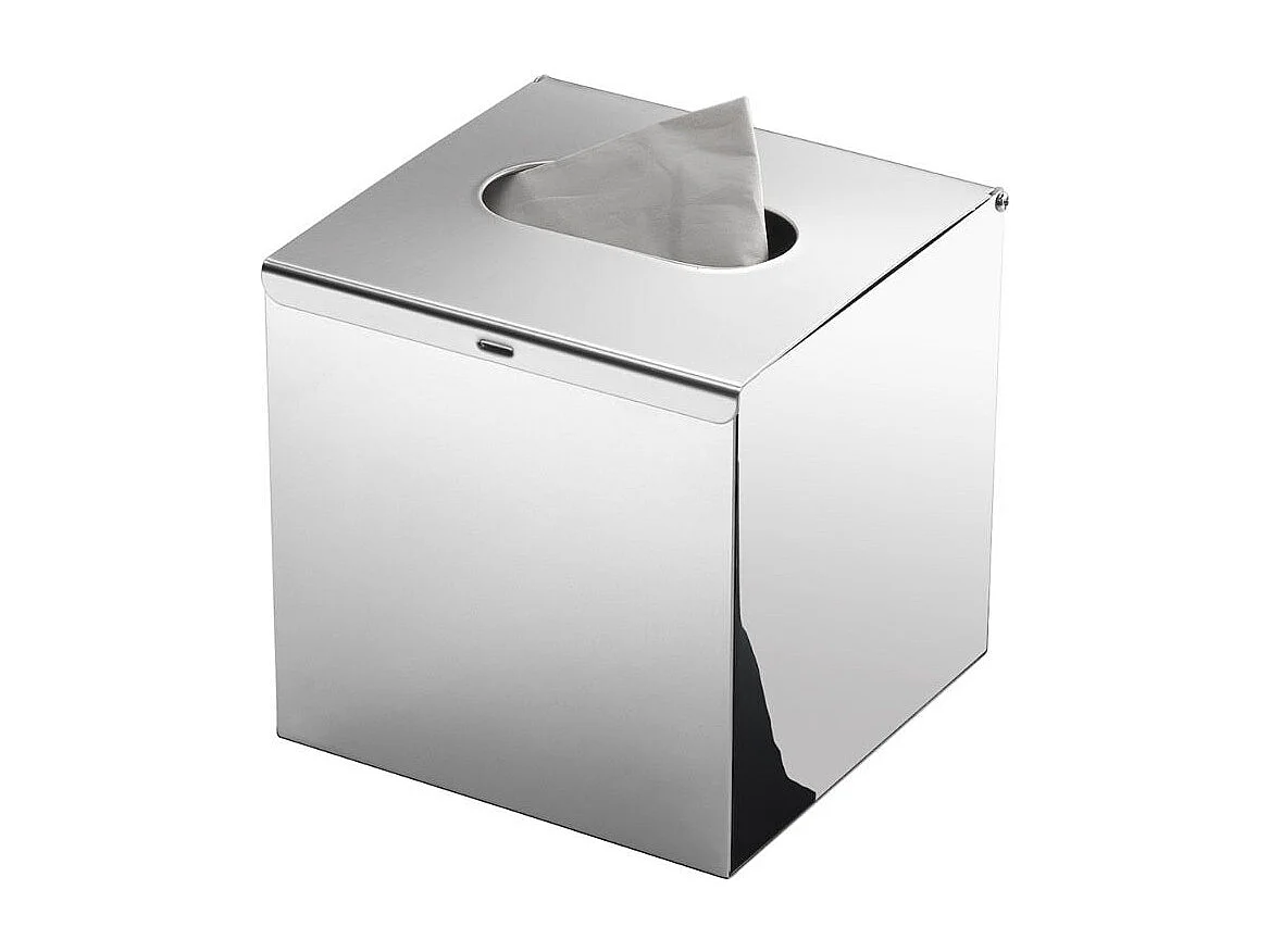 Cube À Serviettes De Salle De Bain En Acier Inoxydable Chromé Poli