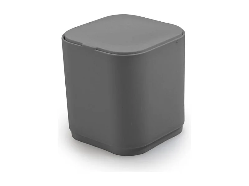 Poubelle Carrée De Table Résine Grise | Agave