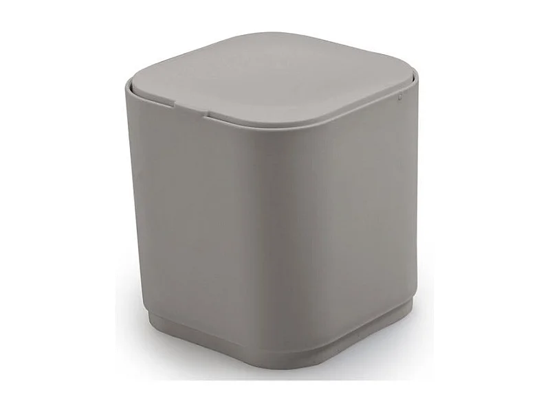 Mini Poubelle Carrée Pour Salle De Bains Beige 1.2L | Agave