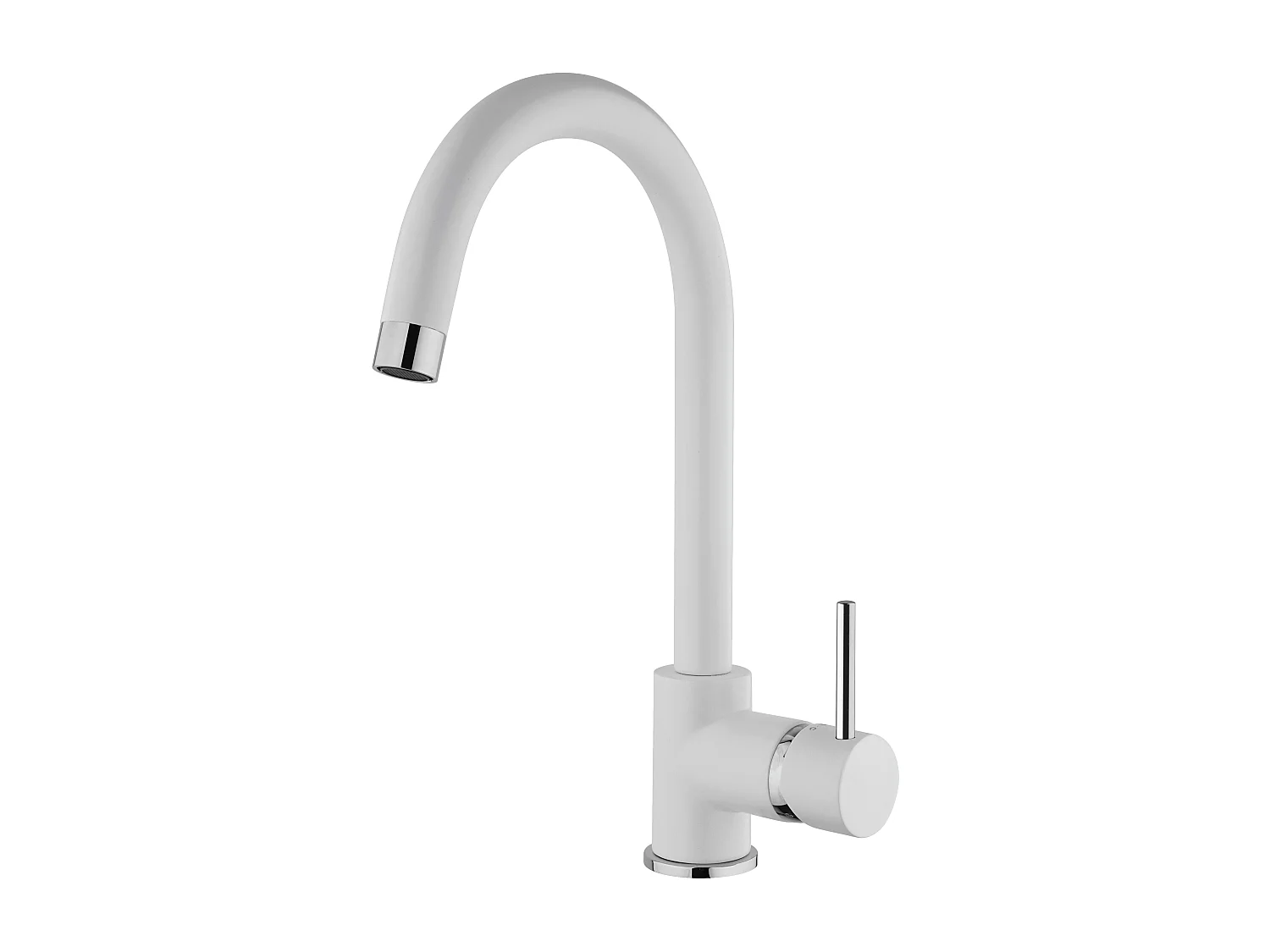 Robinet Pour Évier Blanc Tige Haute