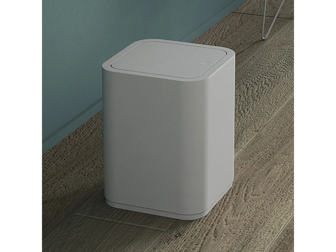 Poubelle Intérieure Carrée Blanche 8L | Agave