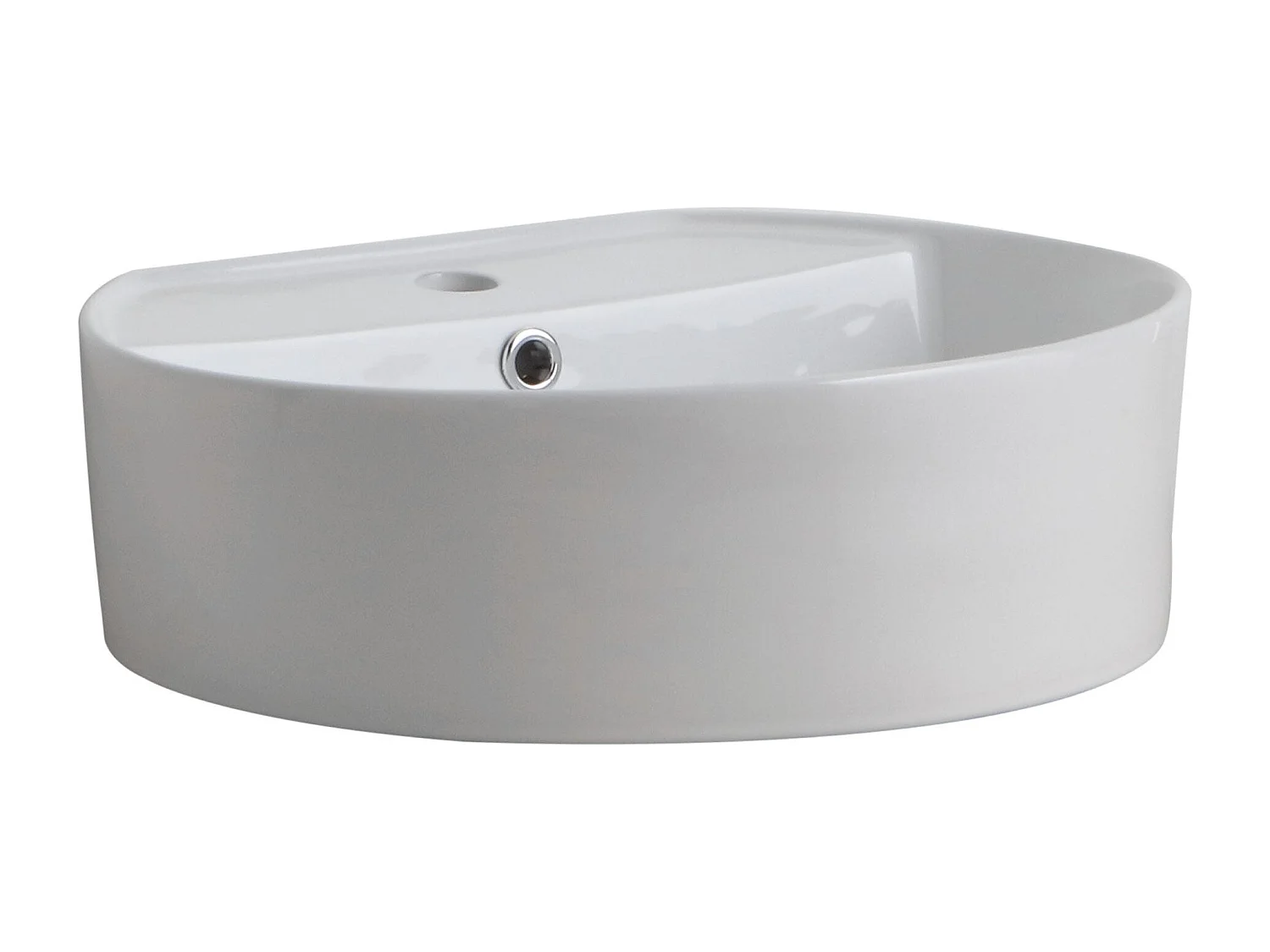 Lavabo Ovale À Poser En Céramique 44 Cm De Profondeur