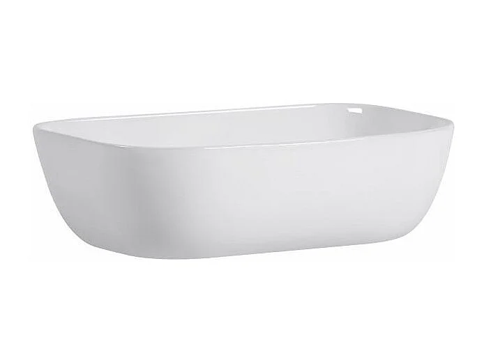 Lavabo Rectangulaire En Céramique Blanche L 46Cm À Poser