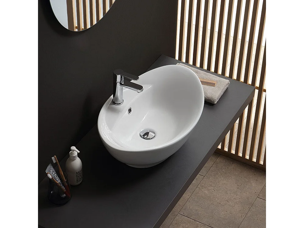 Lavabo À Poser En Céramique Au Design Luxueux
