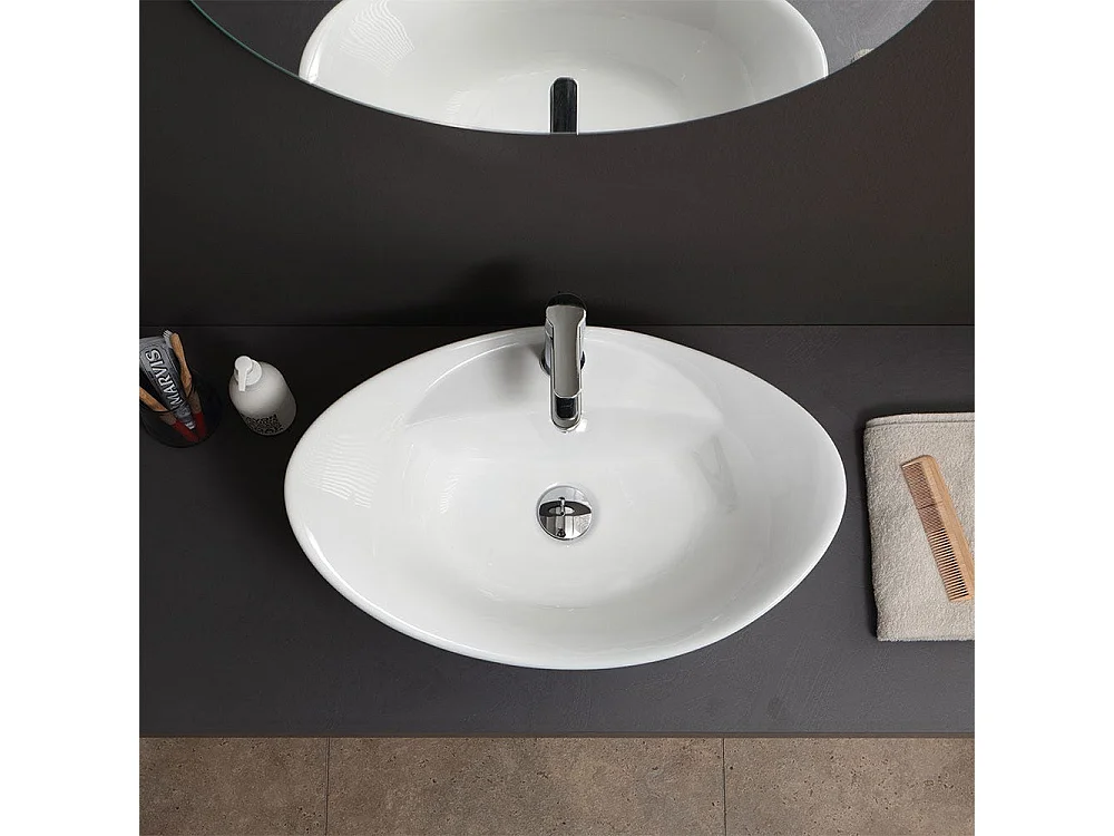 Lavabo À Poser En Céramique Au Design Luxueux