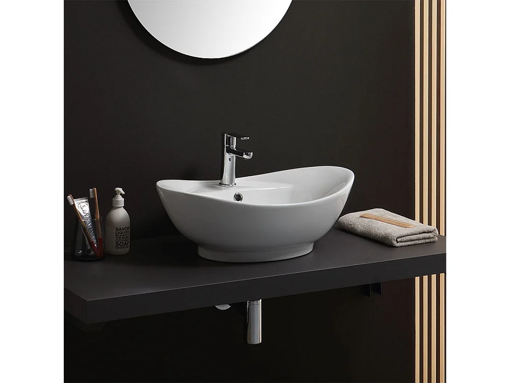 Lavabo À Poser En Céramique Au Design Luxueux