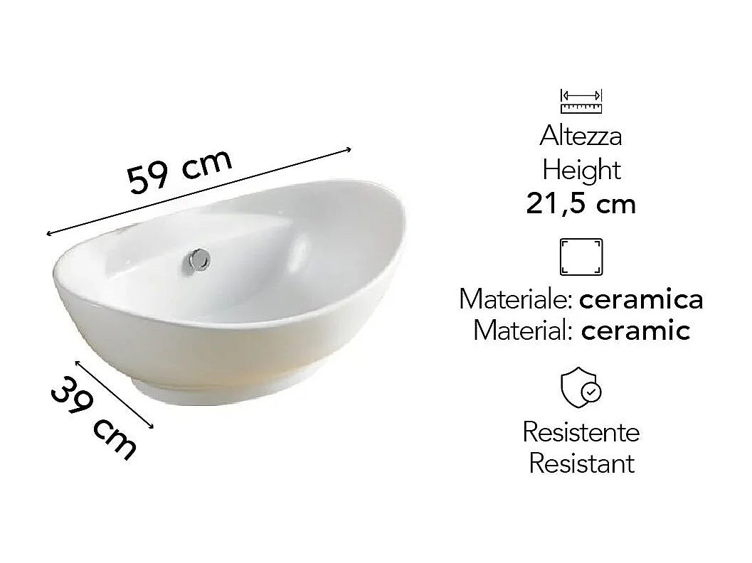 Lavabo À Poser En Céramique Au Design Luxueux
