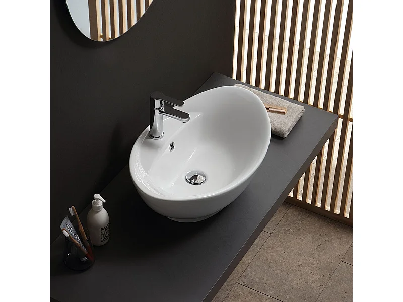 Lavabo À Poser En Céramique Au Design Luxueux