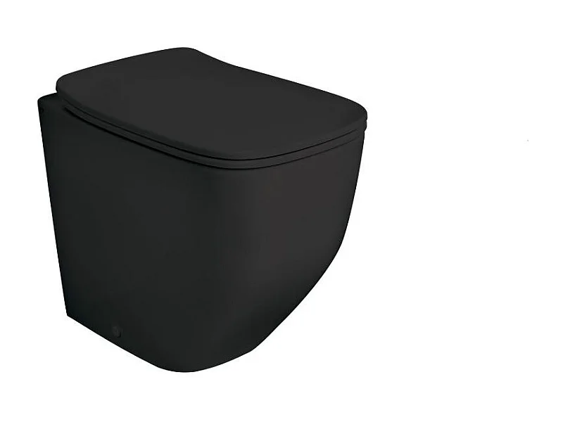 Wc Céramique Noir Mat Encastré Dans Le Mur | Mozart