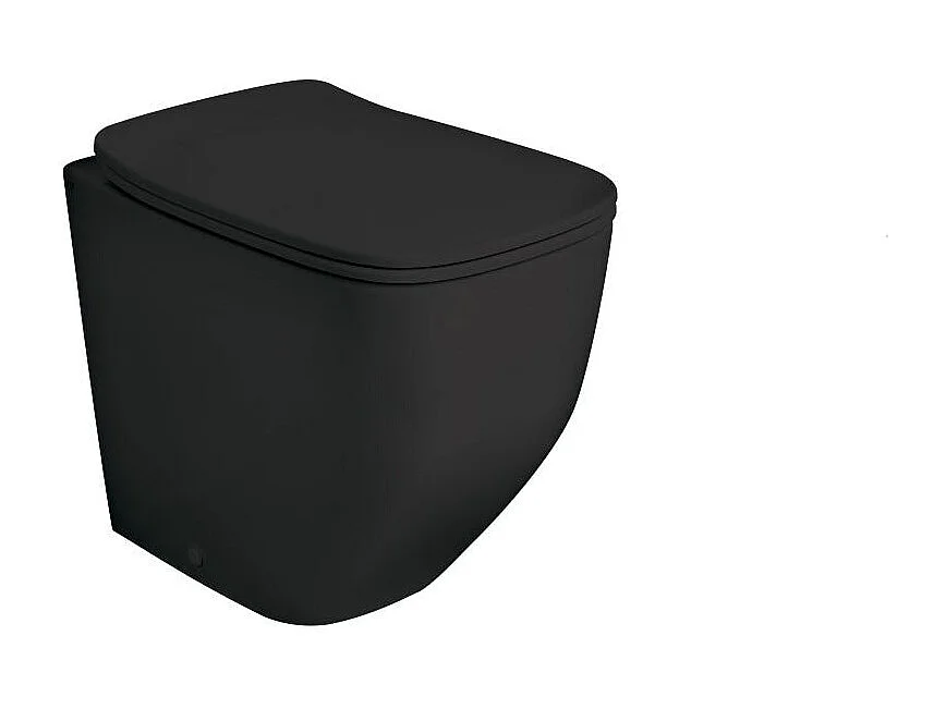 Wc Céramique Noir Mat Encastré Dans Le Mur | Mozart