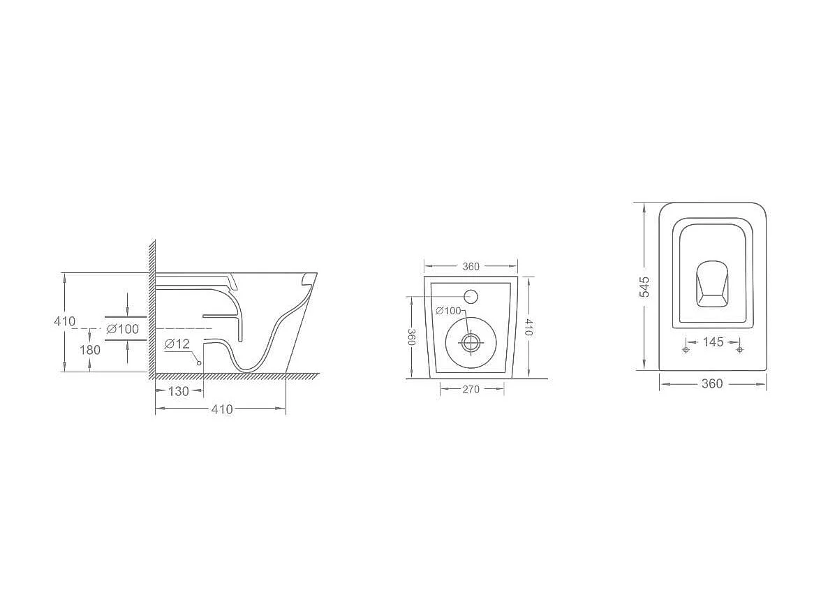 Sanitaires À Poser En Céramique Au Ras Du Mur | Rock