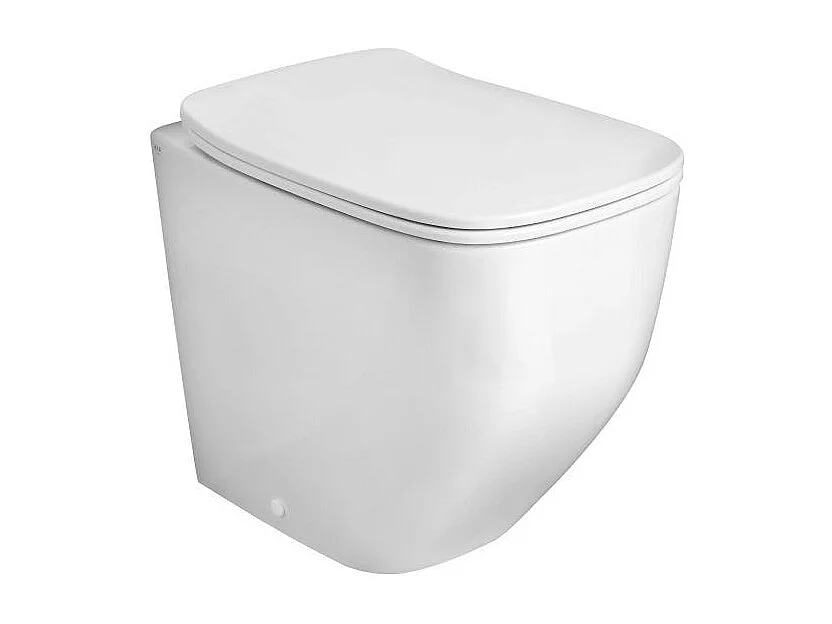 Wc Sur Pied Blanc Brillant Sans Rebord | Mozart