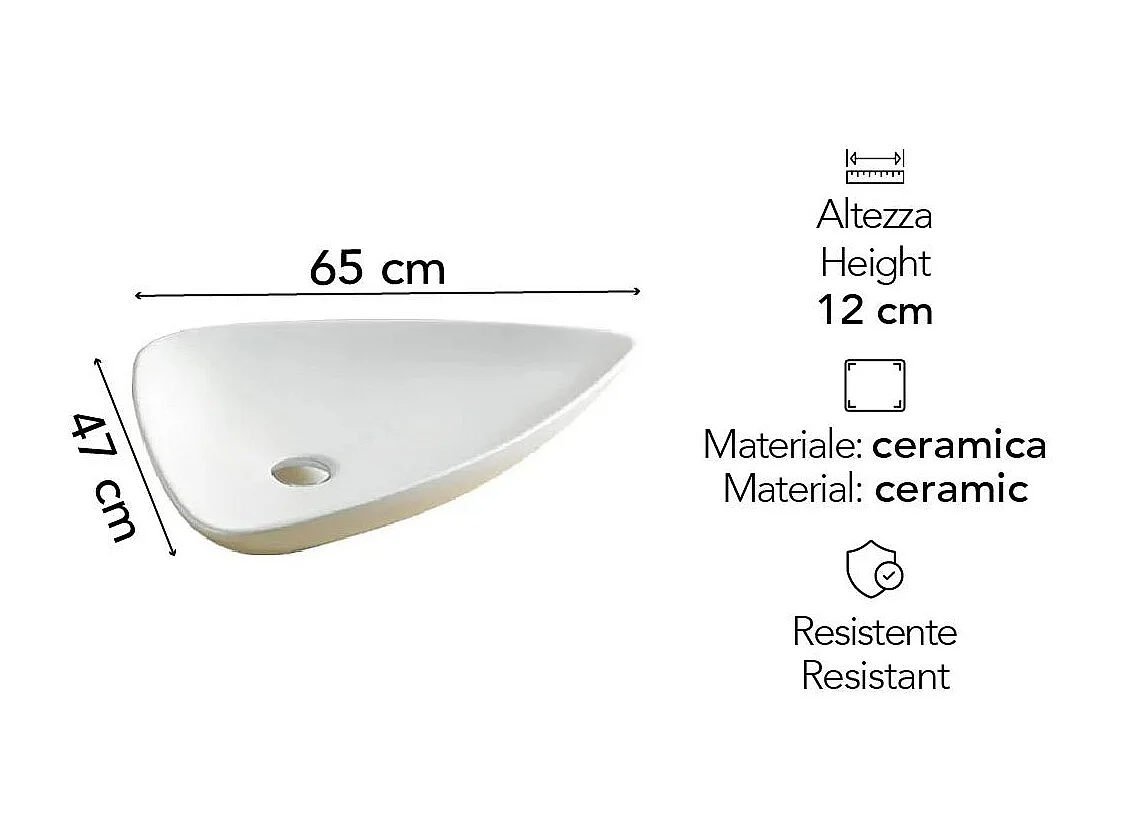 Lavabo À Poser Ovale Design Moderne En Céramique