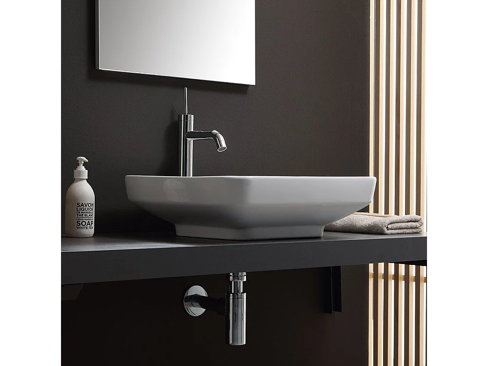 Lavabo À Poser Design Support Mural 45X45