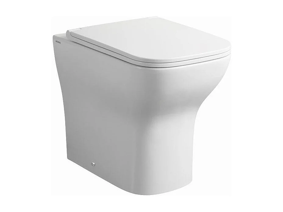 Paire D'appareils Sanitaires Sur Pied À Fleur De Mur Blanc Brillant | Swing