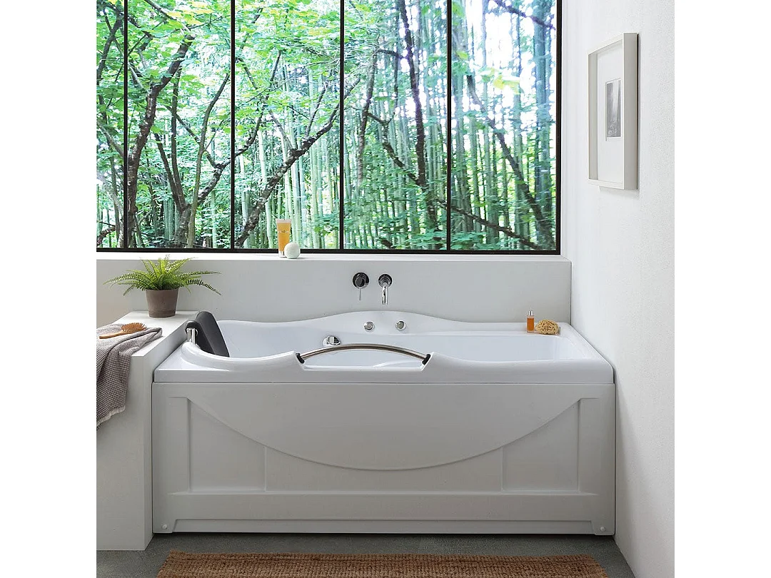 Baignoire Balnéo Rectangulaire Gauche En Acrylique  | Diletta