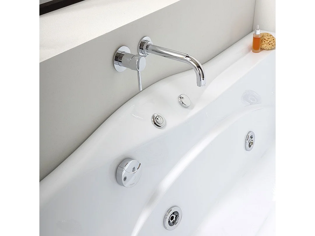 Baignoire Balnéo Rectangulaire Gauche En Acrylique  | Diletta