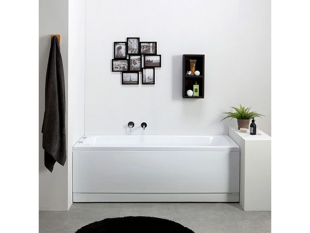 Baignoire Balnéo Rectangulaire Encastrable En Acrylique  | Ester