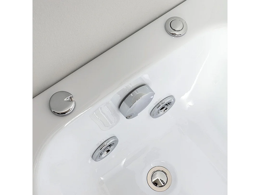 Baignoire Balnéo Rectangulaire Encastrable En Acrylique  | Ester