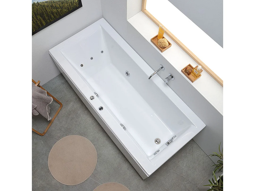 Baignoire Rectangulaire Avec Hydromassage | Adele