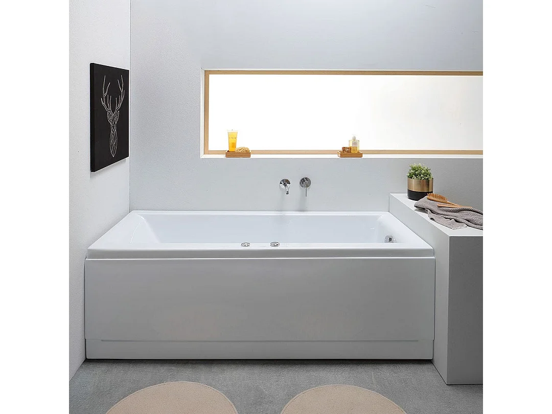 Baignoire Balnéo Rectangulaire En Acrylique | Adele