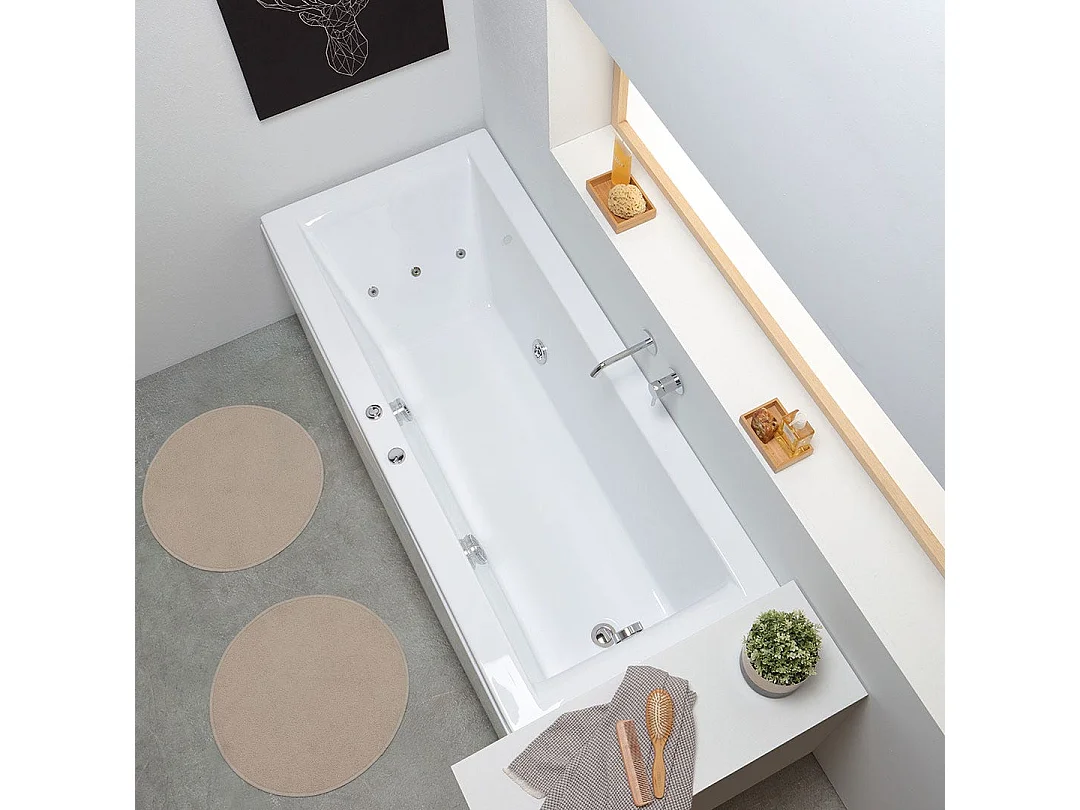 Baignoire Balnéo Rectangulaire En Acrylique | Adele