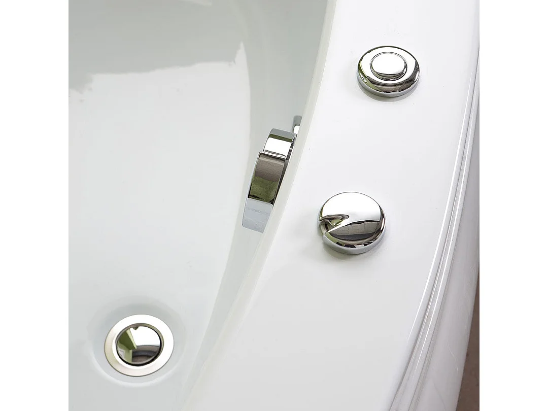 Baignoire D'angle Asymétrique Droite Avec Hydromassage | Ambra