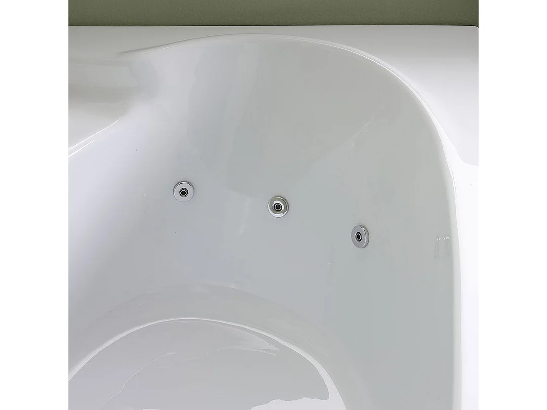 Baignoire D'angle Asymétrique Droite Avec Hydromassage | Ambra