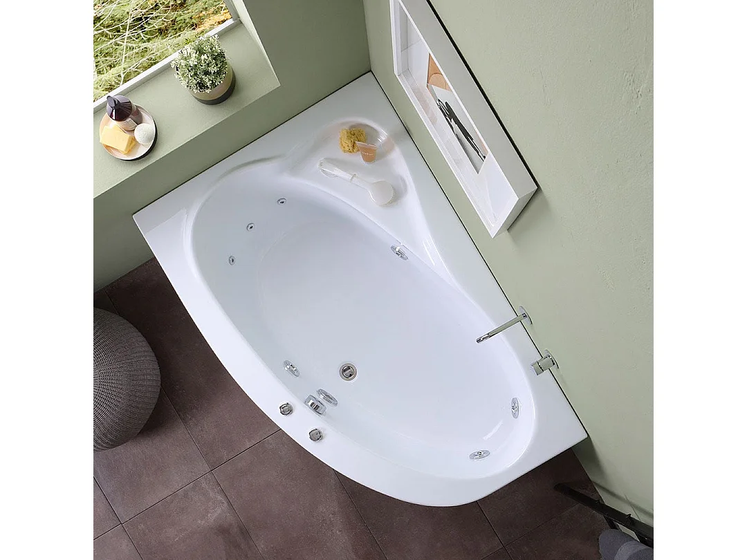 Baignoire Balnéo D'angle Gauche | Ambra