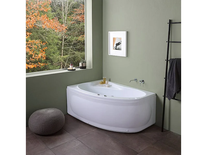 Baignoire Balnéo D'angle Gauche | Ambra