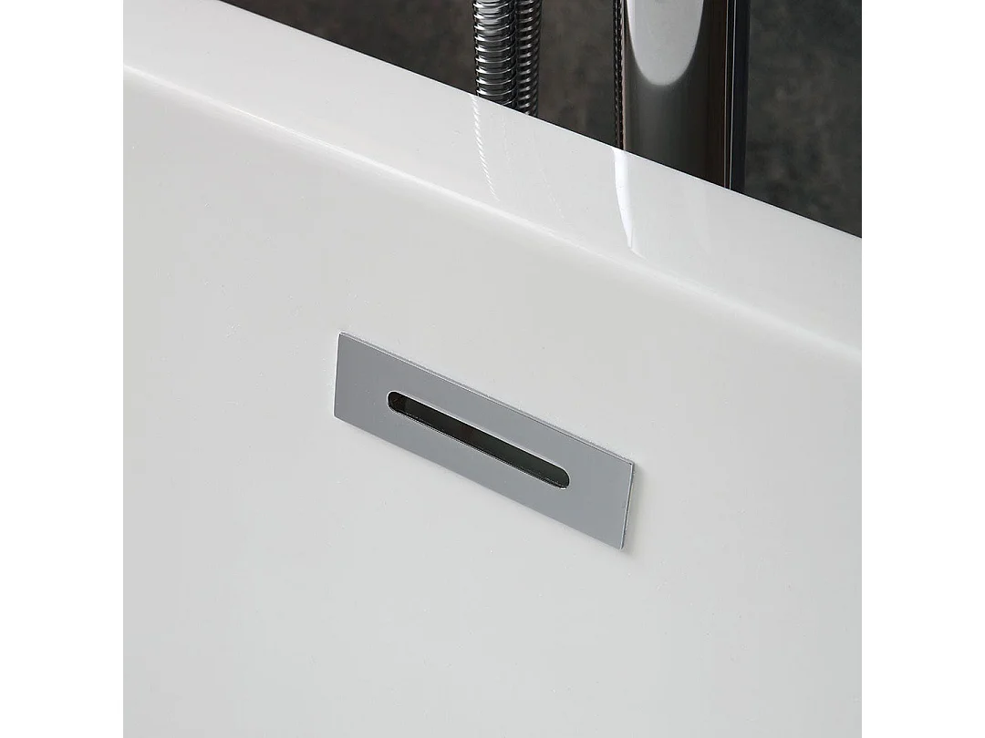 Baignoire Autoportante Octogonale En Acrylique Blanc  | Betty