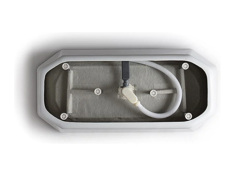 Baignoire Autoportante Octogonale En Acrylique Blanc  | Betty