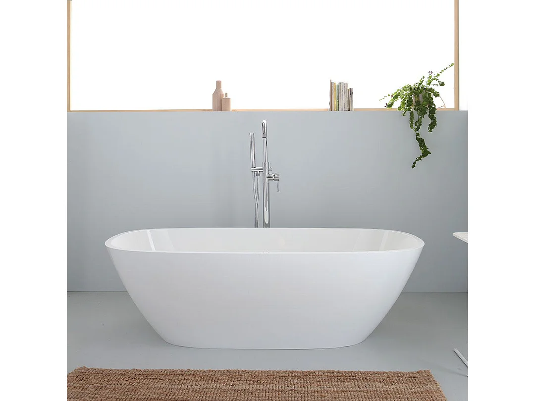 Baignoire Autoportante Rectangulaire Sans Trop-Plein | Noemi