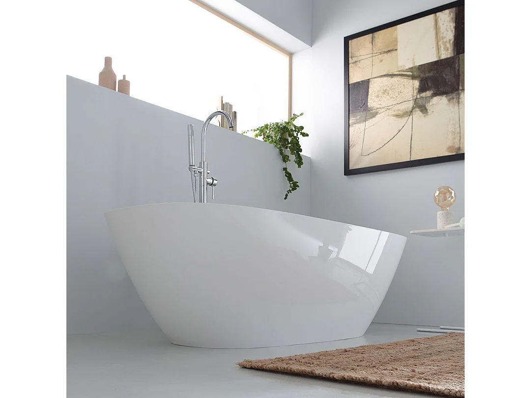 Baignoire Autoportante Rectangulaire Sans Trop-Plein | Noemi