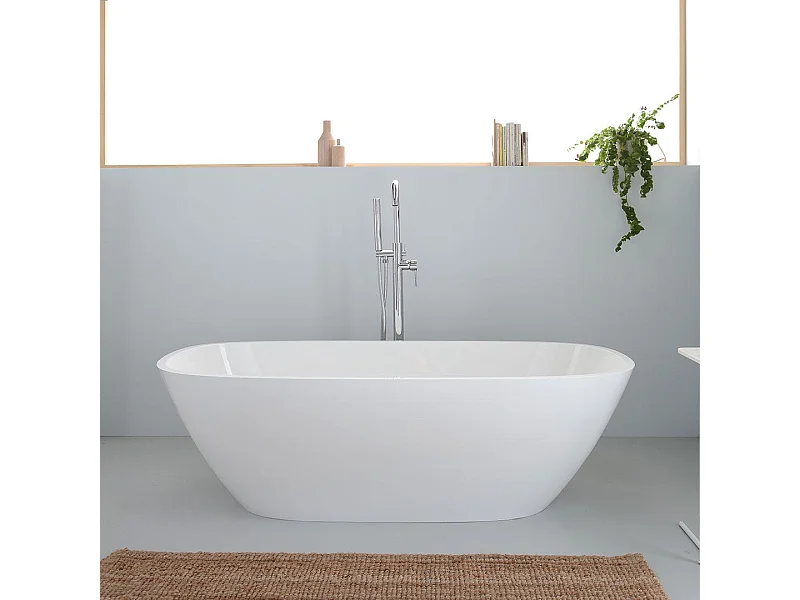 Baignoire Autoportante Rectangulaire Sans Trop-Plein | Noemi