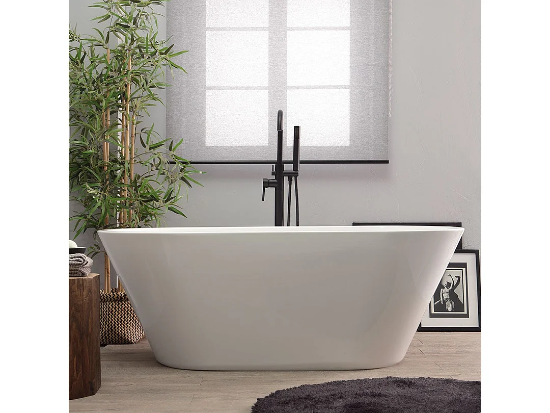 Baignoire Autoportante En Acrylique Blanc 180 Cm | Allegra