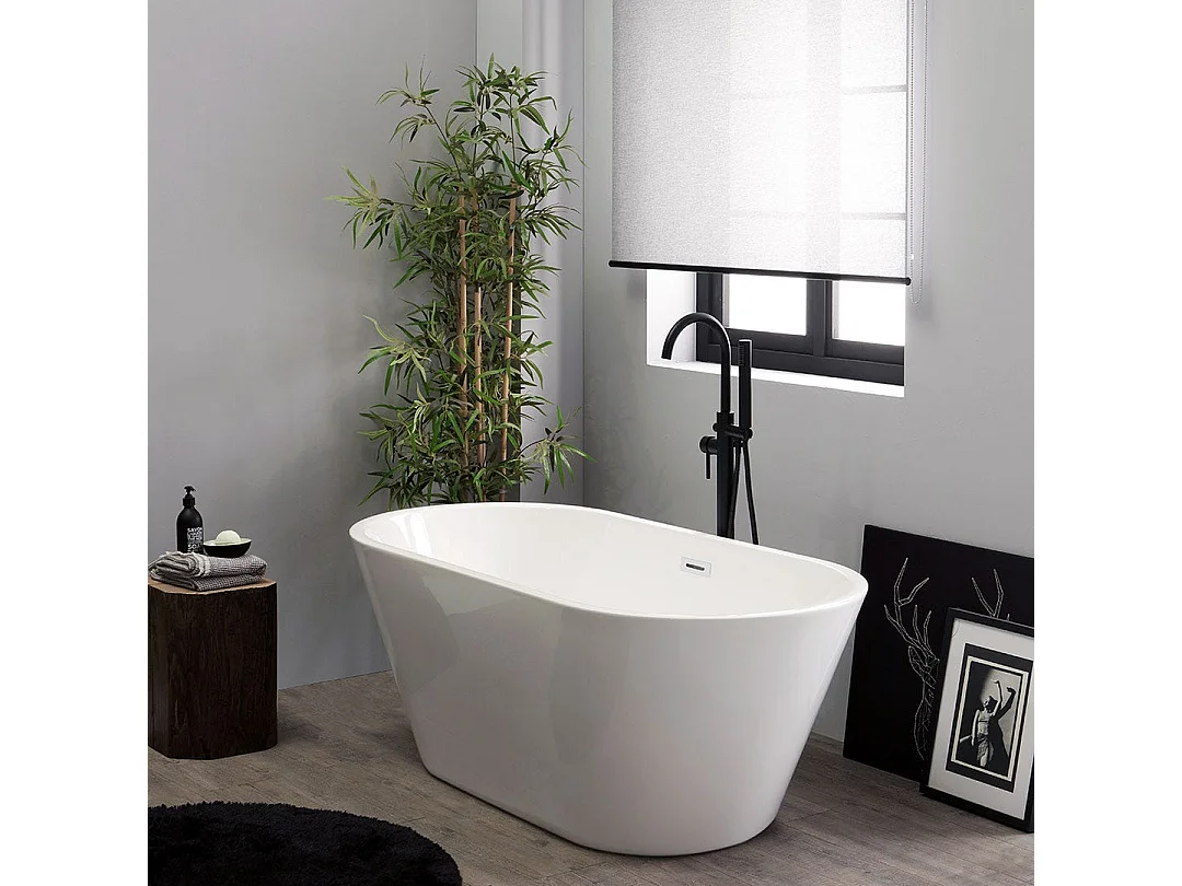 Baignoire Autoportante En Acrylique Blanc 180 Cm | Allegra