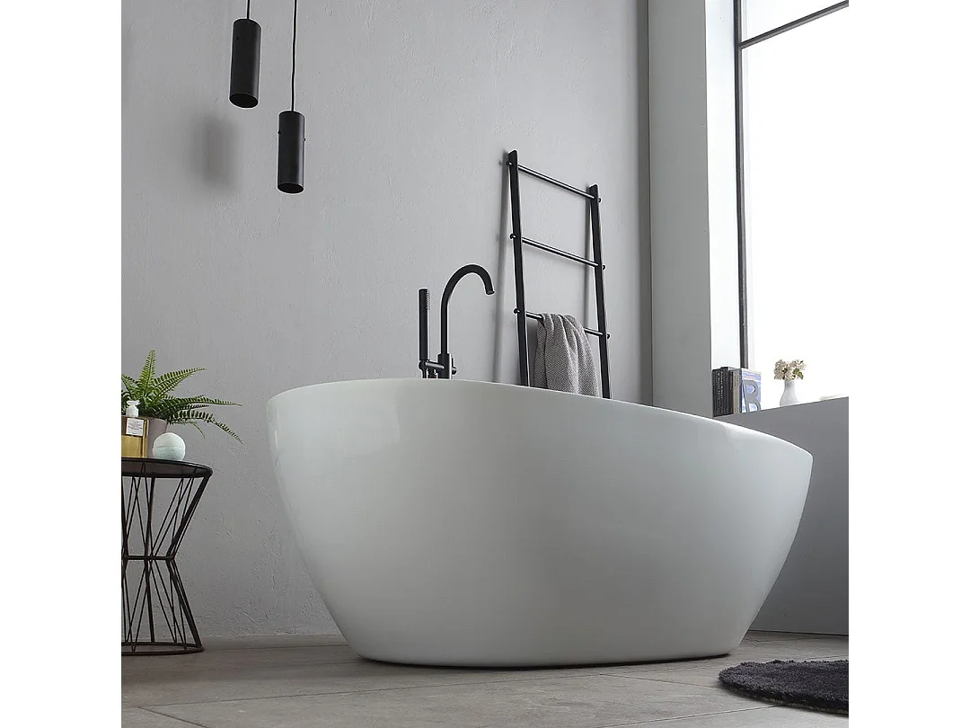 Baignoire Autoportante En Acrylique Blanc | Alexandra