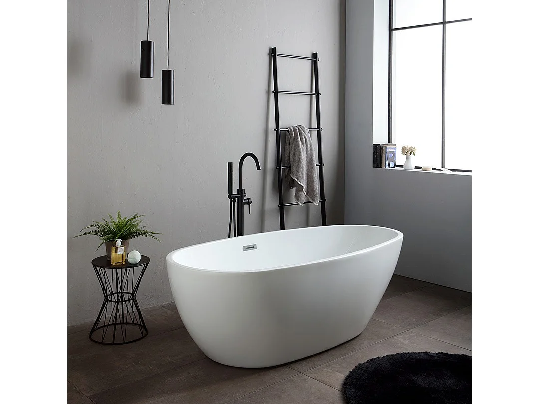Baignoire Autoportante En Acrylique Blanc | Alexandra
