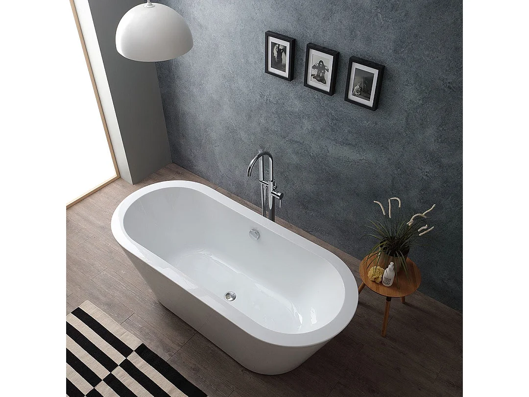 Baignoire Autoportante En Acrylique Blanc | Cynderella