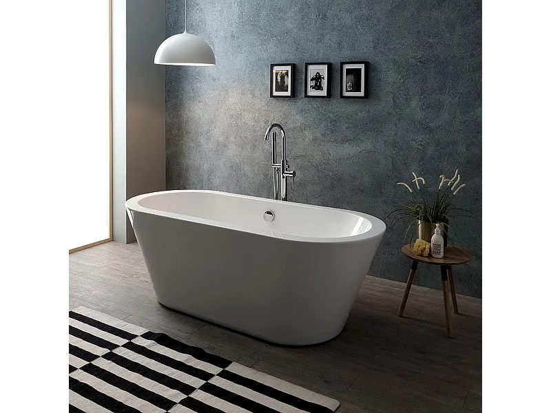 Baignoire Autoportante En Acrylique Blanc | Cynderella