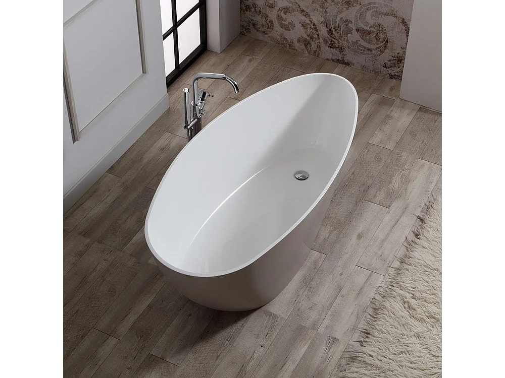 Baignoire Autoportante En Résine Beige | Rachele