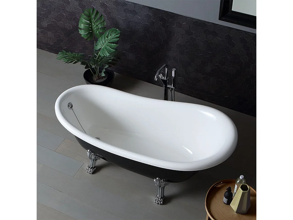 Baignoire Style Classique Blanche Et Noire | Romantica