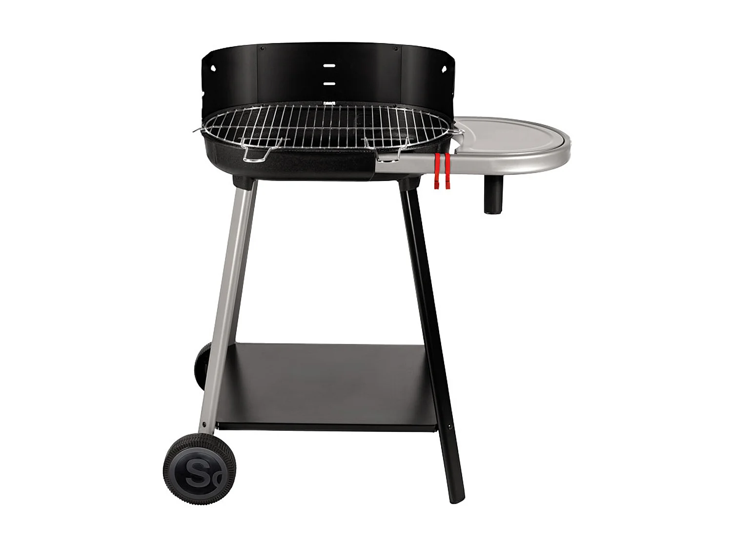 Barbecue à charbon de bois Vulcano 2000 avec cuve en fonte et grille en acier chromé - SOMAGIC