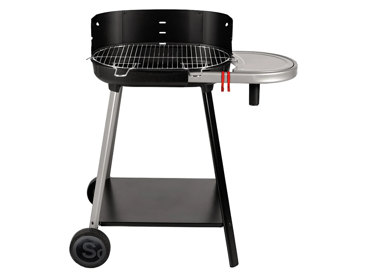 Barbecue à charbon de bois Vulcano 2000 avec cuve en fonte et grille en acier chromé - SOMAGIC